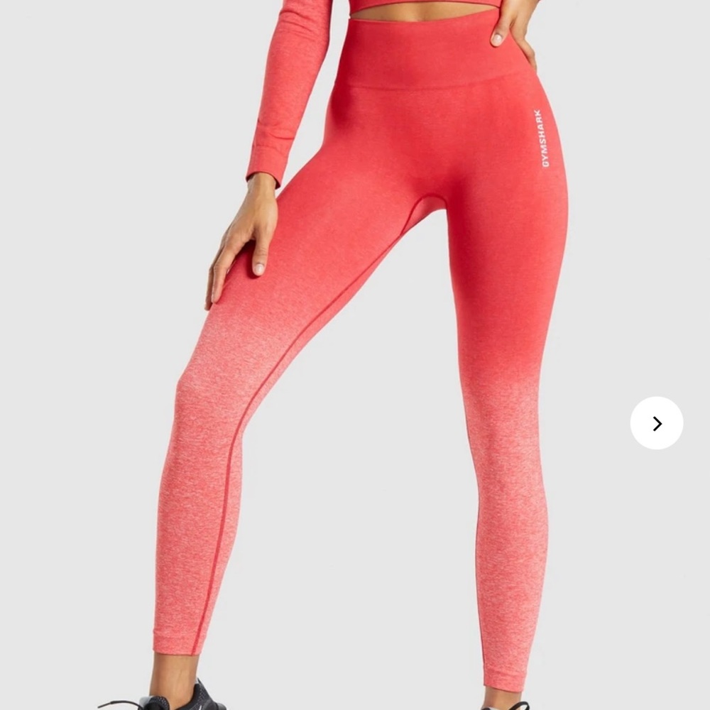 Red Adapt Ombré Seamless Leggings
